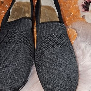 Black Slip-On Women's Shoes